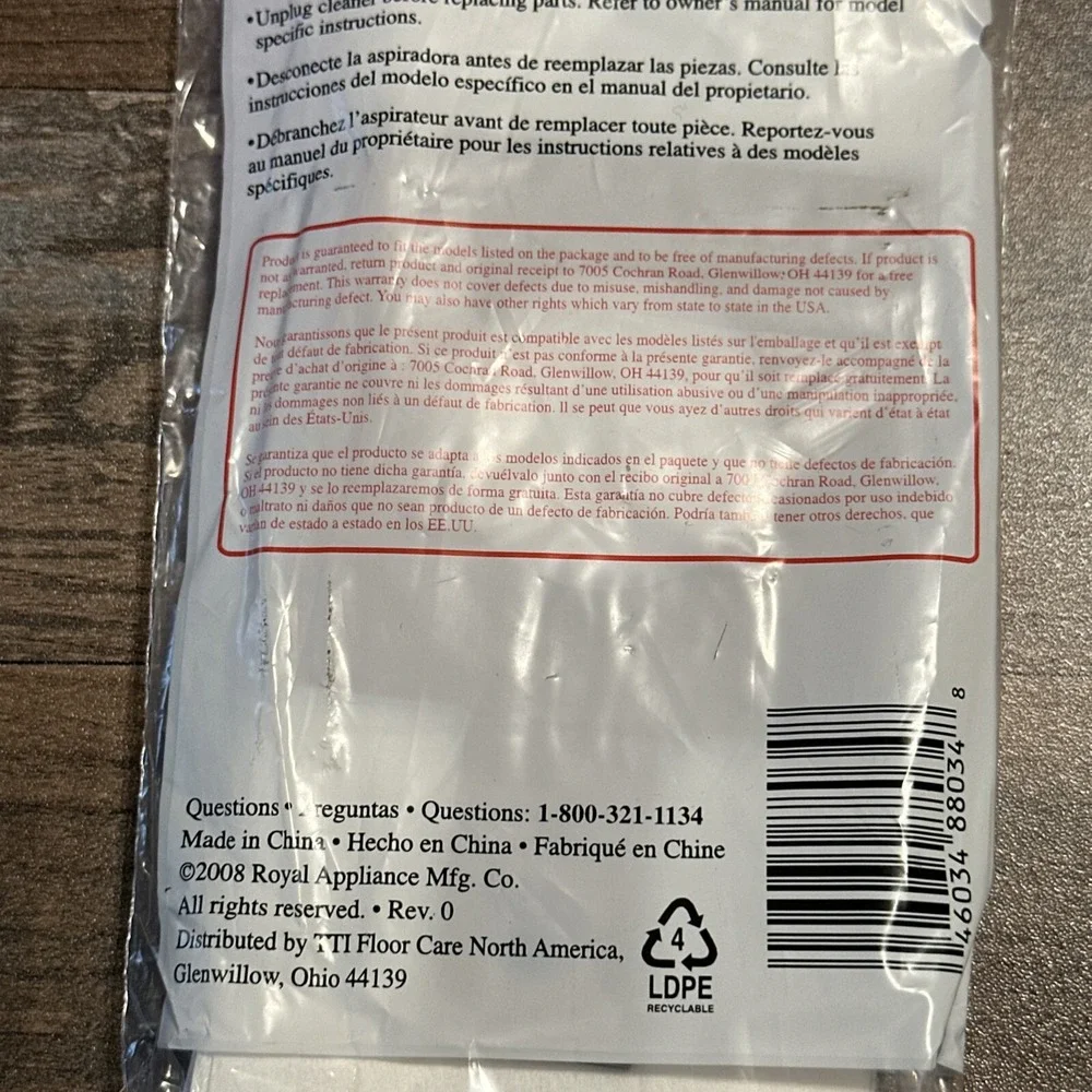 21 BAGS Genuine Parts Dirt Devil TYPE K Upright Stick Vacuum Bags 3320230001‎